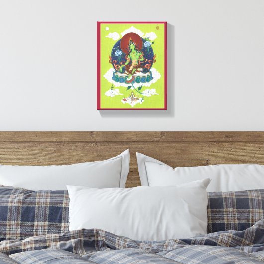 CANVAS - Groene Tara - Belangrijkste vrouw Boeddha (Insitu (Slaapkamer))