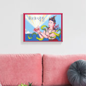 CANVAS - Het aanbieden van Godin met Tibetaanse Ma (Insitu (Woonkamer))