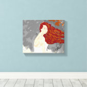 Canvas: Het nadenken over jou Canvas Afdruk (Insitu (Houten vloer))
