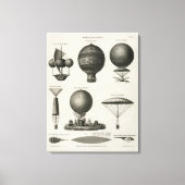  canvas Hete Luchtballon Luchtvaart Afdruk (Voorkant)