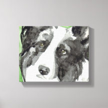 Canvas Hondenkunst met Border Collie