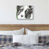 Canvas Hondenkunst met Border Collie (Insitu (Slaapkamer))