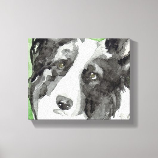 Canvas Hondenkunst met Border Collie Afdruk (Voorkant)