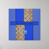 Canvas Indigo (Blauwe LEIDENE S.C.C.) RFPMDesigns© (Voorkant)