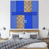 Canvas Indigo (Blauwe LEIDENE S.C.C.) RFPMDesigns© (Insitu (Slaapkamer))