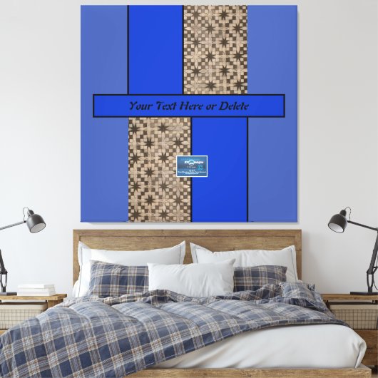 Canvas Indigo (Blauwe LEIDENE S.C.C.) RFPMDesigns© (Insitu (Slaapkamer))