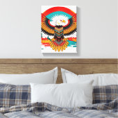Canvas Inheemse Eagle Wall Art Afdruk (Insitu (Slaapkamer))