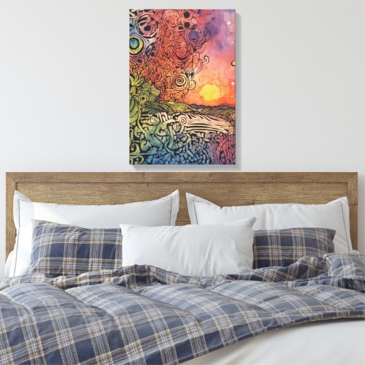 Canvas Interpretatie Afdruk (Insitu (Slaapkamer))