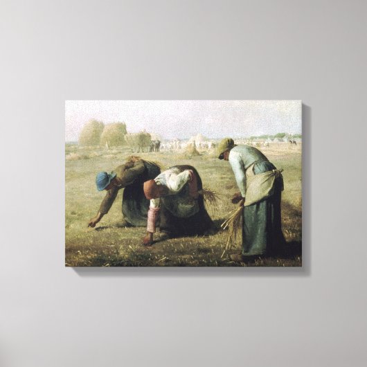 Canvas Jean-François Millet - Gleaners 18 Afdruk (Voorkant)