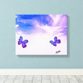 Canvas: Kalm binnen het Storm Canvas Afdruk (Insitu (Houten vloer))