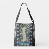 Canvas Kat: Crossbody Tas (Achterkant)