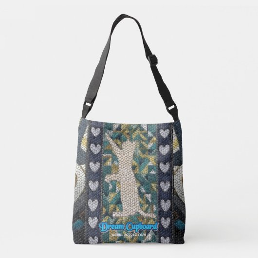 Canvas Kat: Crossbody Tas (Achterkant)