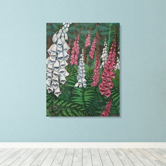 Canvas klein Canvas met landschapsschilderingen (Insitu (Houten vloer))