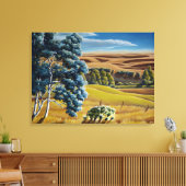 Canvas klein Canvas met landschapsschilderingen Afdruk (Insitu (Woonkamer))