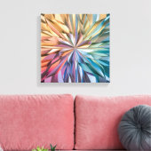 Canvas kleuren kunst afdruk (Insitu (Woonkamer))