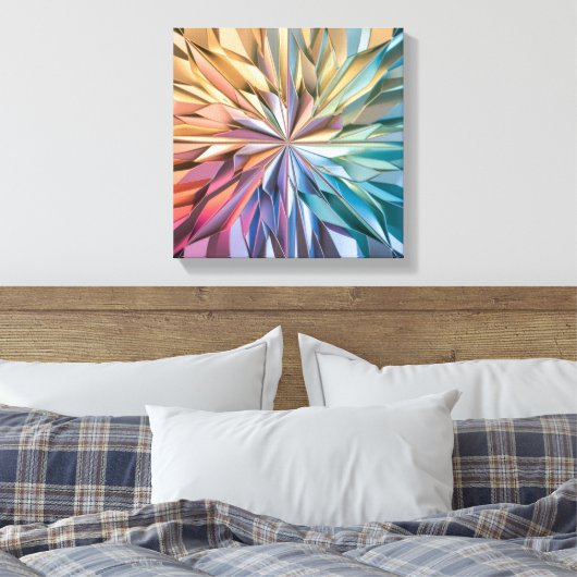 Canvas kleuren kunst afdruk (Insitu (Slaapkamer))