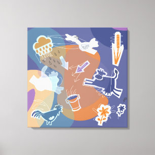 canvas koeien buiten