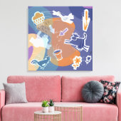 canvas koeien buiten afdruk (Insitu (Woonkamer))