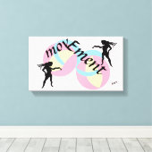 Canvas Kunst: Beweging Afdruk (Insitu (Houten vloer))