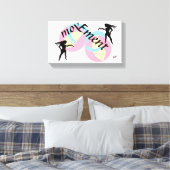 Canvas Kunst: Beweging Afdruk (Insitu (Slaapkamer))