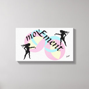 Canvas Kunst: Beweging Afdruk