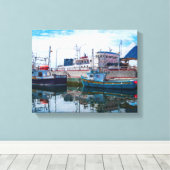 canvas kunst - Boats (Insitu (Houten vloer))