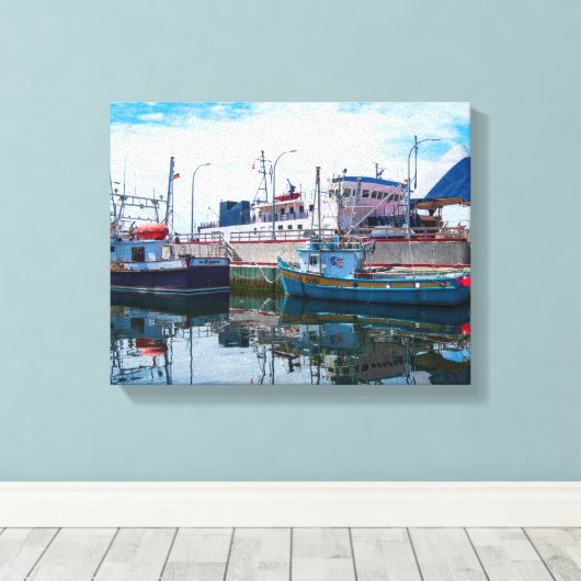 canvas kunst - Boats (Insitu (Houten vloer))