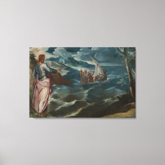 canvas kunst Christus bij het meer van Galilea