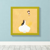 Canvas kunst door Cristina Ghelfi (Insitu (Houten vloer))