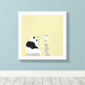 Canvas kunst door Cristina Ghelfi (Insitu (Houten vloer))