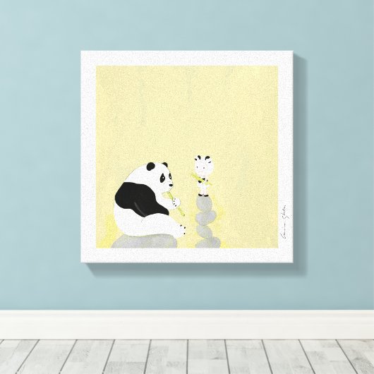 Canvas kunst door Cristina Ghelfi (Insitu (Houten vloer))