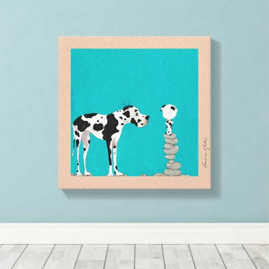 Canvas kunst door Cristina Ghelfi (Insitu (Houten vloer))