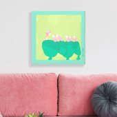 Canvas kunst door Cristina Ghelfi (Insitu (Woonkamer))