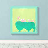 Canvas kunst door Cristina Ghelfi (Insitu (Houten vloer))