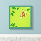 Canvas kunst door Cristina Ghelfi (Insitu (Houten vloer))