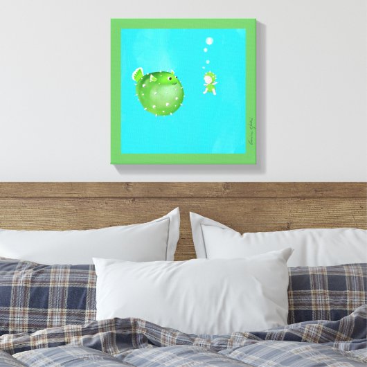 Canvas kunst door Cristina Ghelfi (Insitu (Slaapkamer))