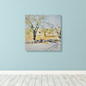 CANVAS KUNST EN DESIGN MUUR (Insitu (Houten vloer))