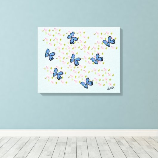 Canvas Kunst: Kersenbloesem (Insitu (Houten vloer))