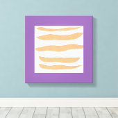 Canvas Kunst met tijgerstrepen (Insitu (Houten vloer))