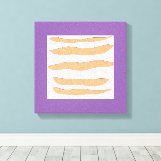 Canvas Kunst met tijgerstrepen (Insitu (Houten vloer))