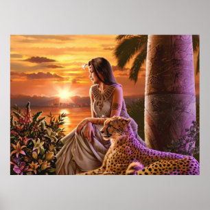 Canvas Kunst "Nile Sunset" Poster