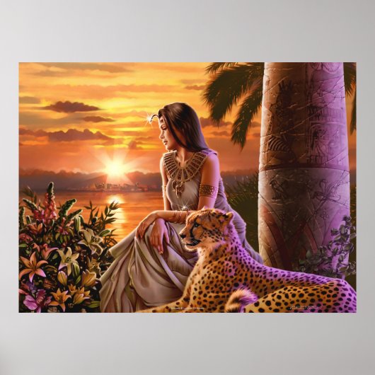 Canvas Kunst "Nile Sunset" Poster (Voorkant)
