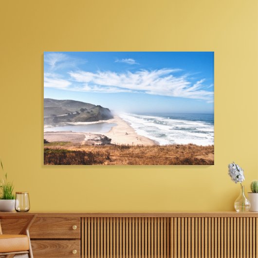 Canvas Kunst-Oceaan Scène (Insitu (Woonkamer))