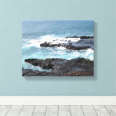 Canvas Kunst Ocean Scene Kauai (Insitu (Houten vloer))
