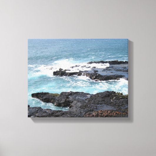 Canvas Kunst Ocean Scene Kauai (Voorkant)