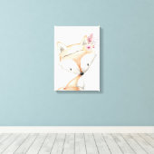 Canvas kunst - Prinses Fox kwekerij (Insitu (Houten vloer))