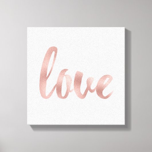 Canvas kunst- roos goudliefde afdruk (Voorkant)