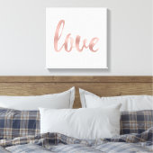 Canvas kunst- roos goudliefde afdruk (Insitu (Slaapkamer))