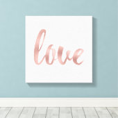 Canvas kunst- roos goudliefde afdruk (Insitu (Houten vloer))