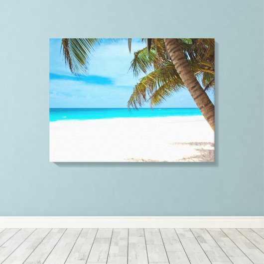 Canvas Kunst-Tropisch Paradijs (Insitu (Houten vloer))